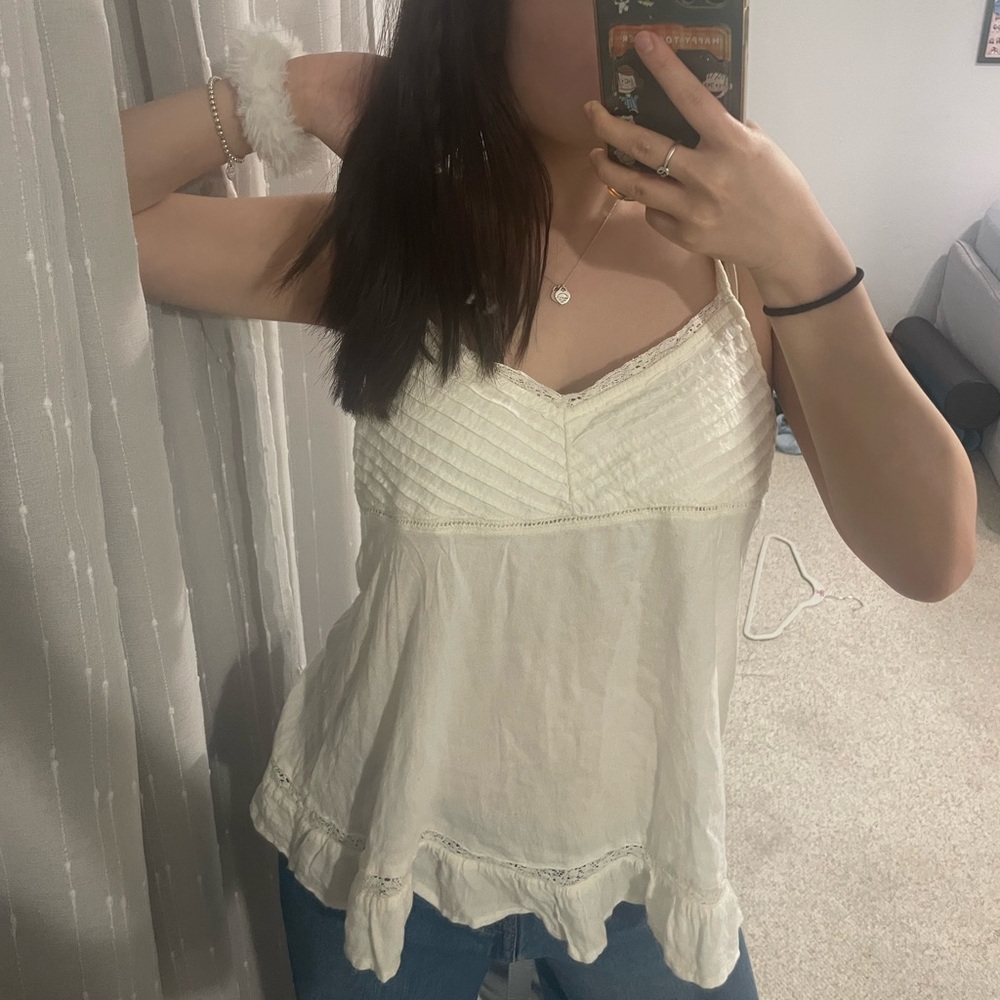 Hollister Boho White/Cream Tank